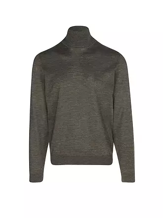 BOSS | Jersey de cuello alto Slim Fit MUSSO | olive
